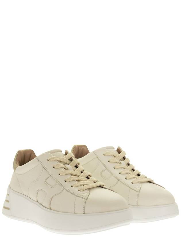 leather low-top sneakers beige - HOGAN - BALAAN 5