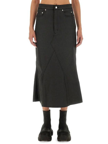 Rick Owens Denim Skirt - RICK OWENS - BALAAN 1