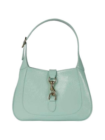 Jackie Small Patent Leather Shoulder Bag Pastel Green - GUCCI - BALAAN 1