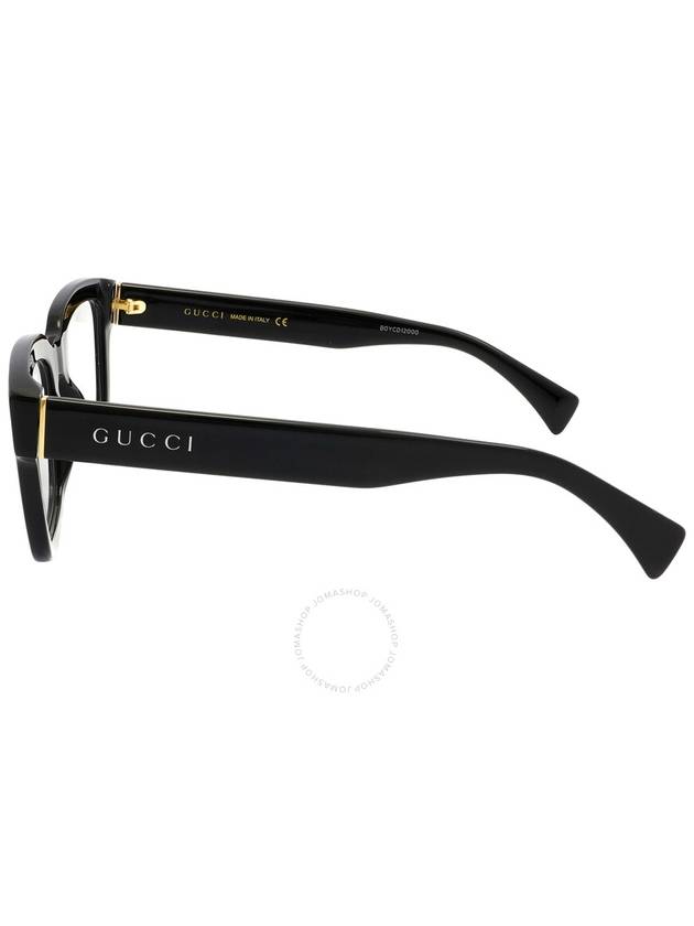 Square Acetate Eyeglasses Black - GUCCI - BALAAN 4