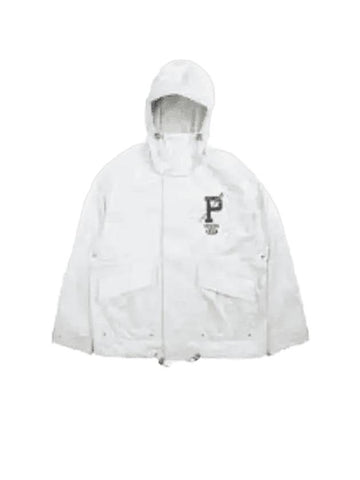 30 Points Twill Graphic Hooded Jacket White - POLO RALPH LAUREN - BALAAN 1