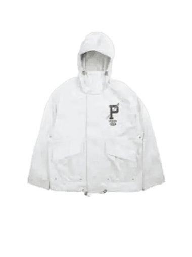 Graphic Twill Hooded Jacket White - POLO RALPH LAUREN - BALAAN 1