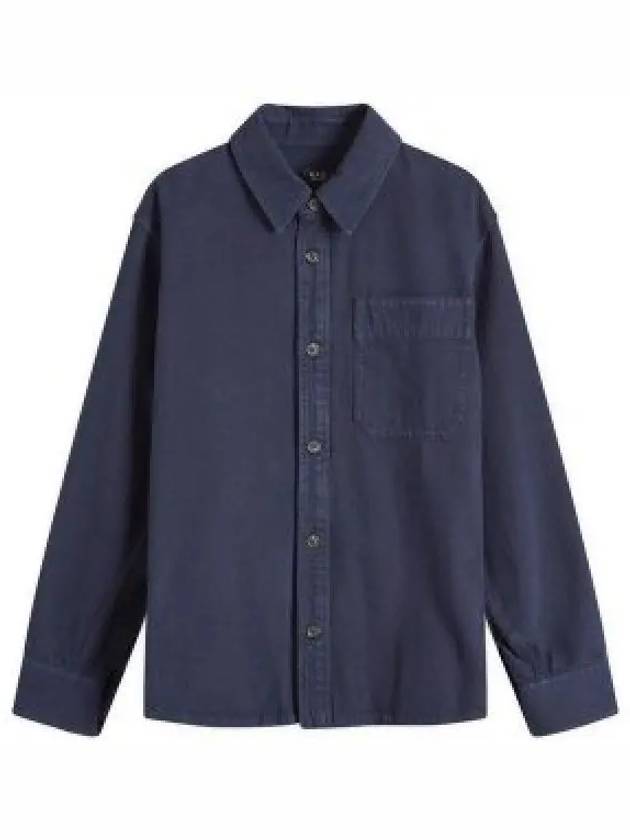 Basile Cavalier Long Sleeve Overshirt Navy - A.P.C. - BALAAN 2