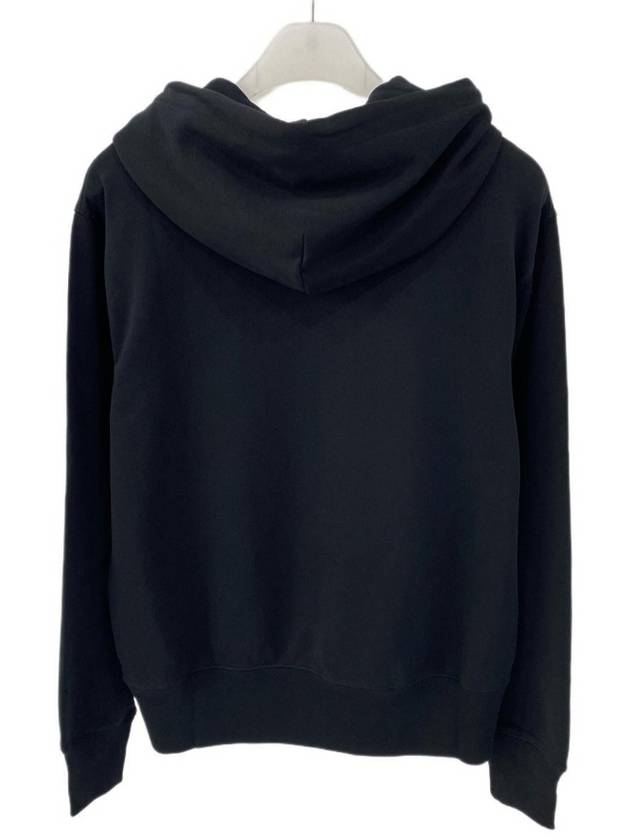 Face Patch Cotton Hoodie Black - ACNE STUDIOS - BALAAN 5