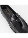 Brushed Leather Loafers Black - PRADA - BALAAN 4