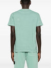 Organic Cotton Short Sleeve T-Shirt Light Green - STONE ISLAND - BALAAN 5