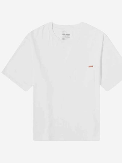 Logo Patch Short Sleeve T-Shirt White - ACNE STUDIOS - BALAAN 2