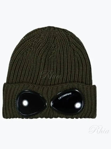 17C Mac 122A 005509A 683 Goggle Wappen Wool Beanie - CP COMPANY - BALAAN 1