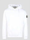 Wappen Patch Brushed Cotton Fleece Hoodie White - STONE ISLAND - BALAAN 2