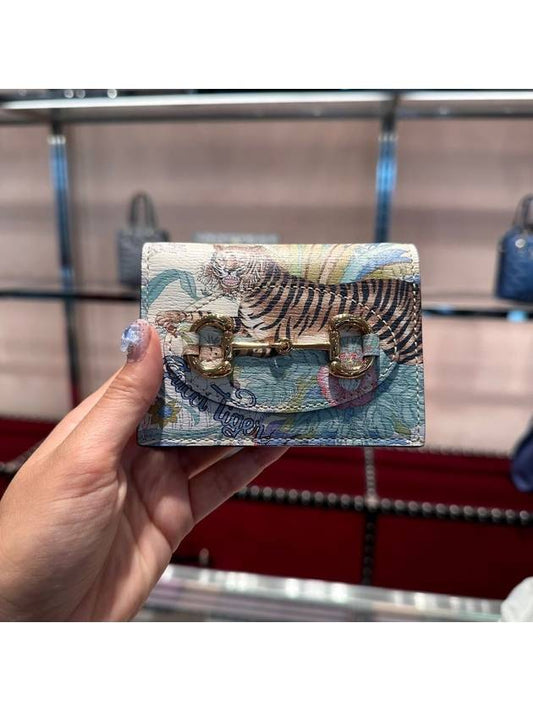 Tiger Horsebit 1955 Card Wallet Offwhite - GUCCI - BALAAN 2