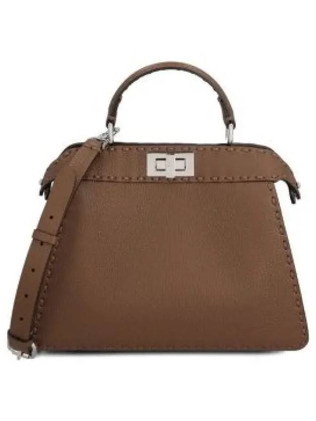 Peekaboo I See You Small Tote Bag Brown - FENDI - BALAAN 2