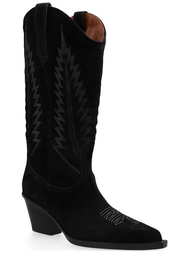 Paris Texas ‘Rosario’ Heeled Cowboy Boots, Women's, Black - PARIS TEXAS - BALAAN 4