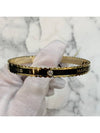 Women's Medallion Scallop Bangle Bracelet Black Gold - MARC JACOBS - BALAAN.