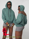 Zipper Hoodie Sweatshirt Light Green - ATHPLATFORM - BALAAN 3