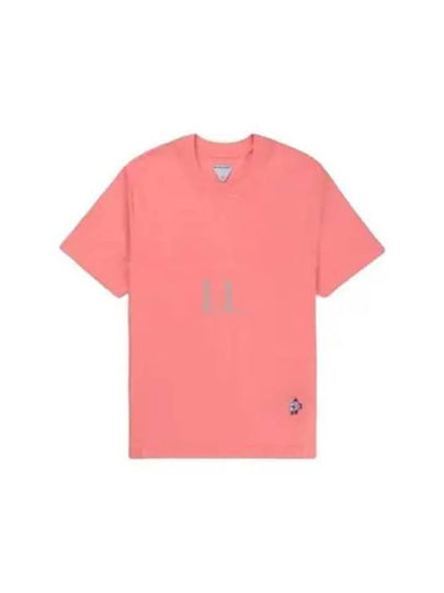 Crew Neck Short Sleeve T-Shirt Pink - BOTTEGA VENETA - BALAAN 2