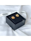 CC logo gold tone button type circle crystal earrings AB8801 - CHANEL - BALAAN 4