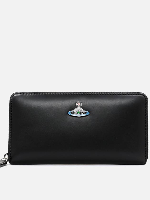 Napa Classic Zip Around Long Wallet Black - VIVIENNE WESTWOOD - BALAAN 4