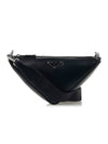 Triangle Logo Cross Bag Black - PRADA - BALAAN 2