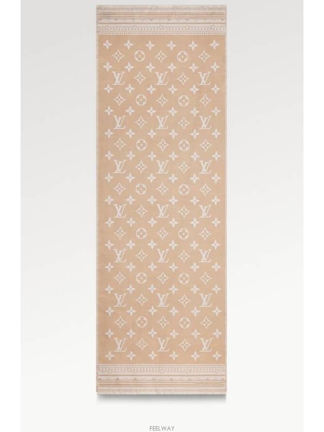 Amazingram Scarf Beige - LOUIS VUITTON - BALAAN 4