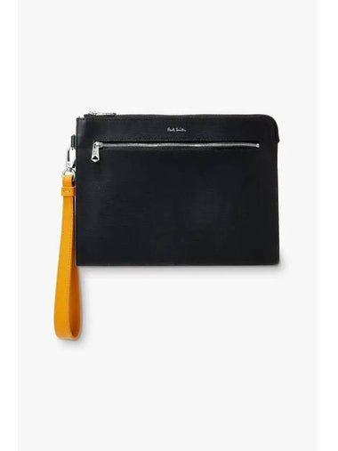 PS color combination zipper leather pouch black - PAUL SMITH - BALAAN 1