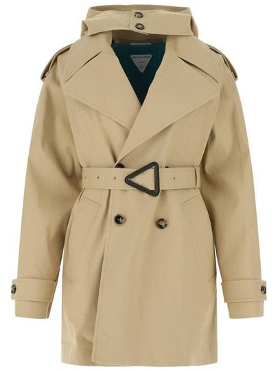 triangle buckle double trench coat beige - BOTTEGA VENETA - BALAAN 2