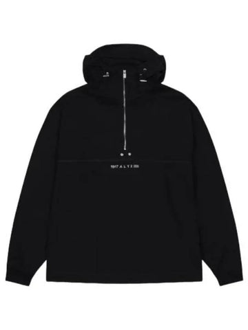 Logo Hooded Black Sweatshirt - 1017 ALYX 9SM - BALAAN 1