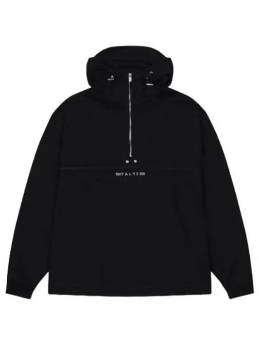 Logo Hooded Black Sweatshirt - 1017 ALYX 9SM - BALAAN 1