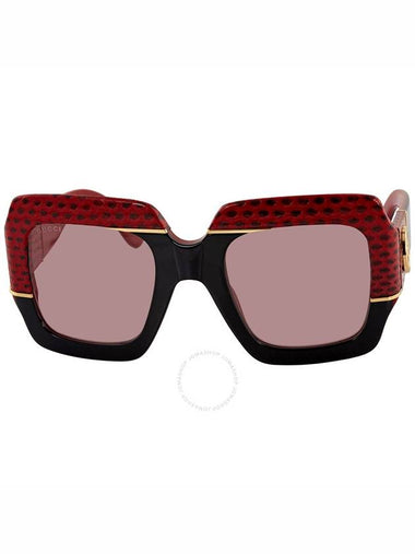 Open Box - Gucci Pink Square Sunglasses GG0484S 004 54 - GUCCI - BALAAN 1