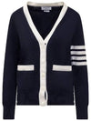 Thome Browne 4 Bar Cardigan Navy - THOM BROWNE - BALAAN 3