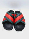 Men's Web Rubber Sandals Slippers - GUCCI - BALAAN.