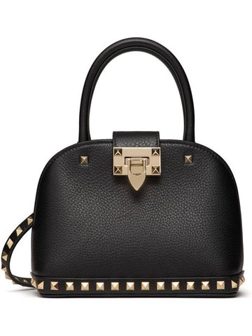 VALENTINO ROCKSTUD SMALL DOUBLE HANDLE BAG - VALENTINO - BALAAN 1