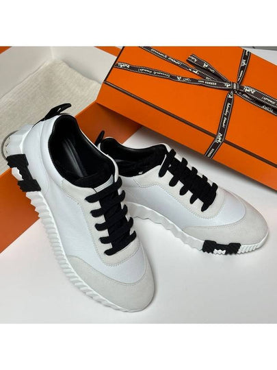 Bouncing Low Top Sneakers Blanc Noir - HERMES - BALAAN 2