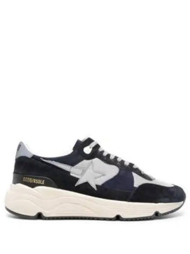 Star Running Sole Suede Low Top Sneakers Grey Navy - GOLDEN GOOSE - BALAAN 2