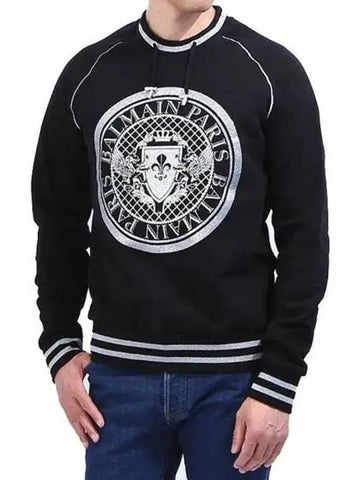 Silver logo sweatshirt 271453 - BALMAIN - BALAAN 1