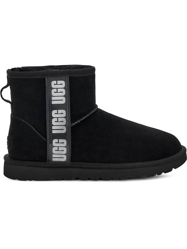 Women's Classic Mini II Logo Winter Boots Black - UGG - BALAAN 3