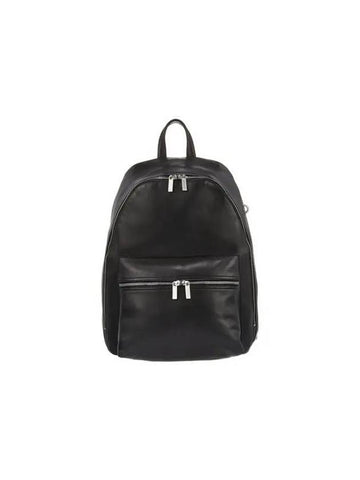 WOMEN Grainy Leather Backpack Black - RICK OWENS - BALAAN 1