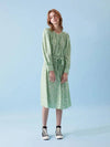 Slim puff rayon print middle dress 031 - VOYONN - BALAAN 8