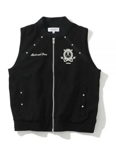 Prince Studded Zipper Vest Black - MARK & LONA - BALAAN 2