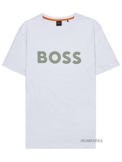 Logo Short Sleeve T-Shirt White - HUGO BOSS - BALAAN 2