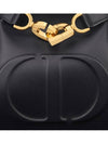 C'est CD Embossed Calfskin Medium Shoulder Bag Black - DIOR - BALAAN 6