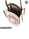 Peggy red logo graphic small bucket bag - BURBERRY - BALAAN 5