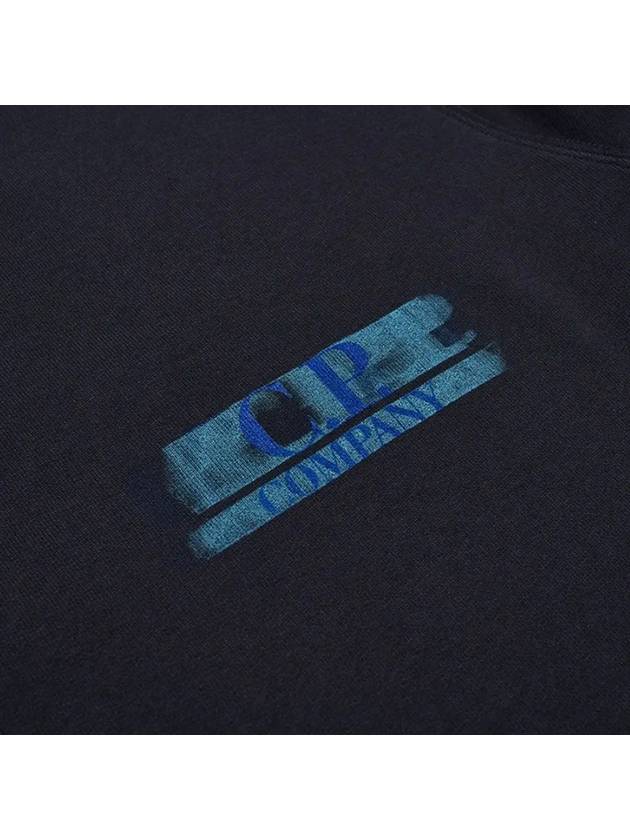 11Th Anniversary Logo Sweatshirt Navy - CP COMPANY - BALAAN 4