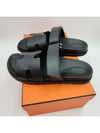 Chypre Calfskin Sandals Black - HERMES - BALAAN 5