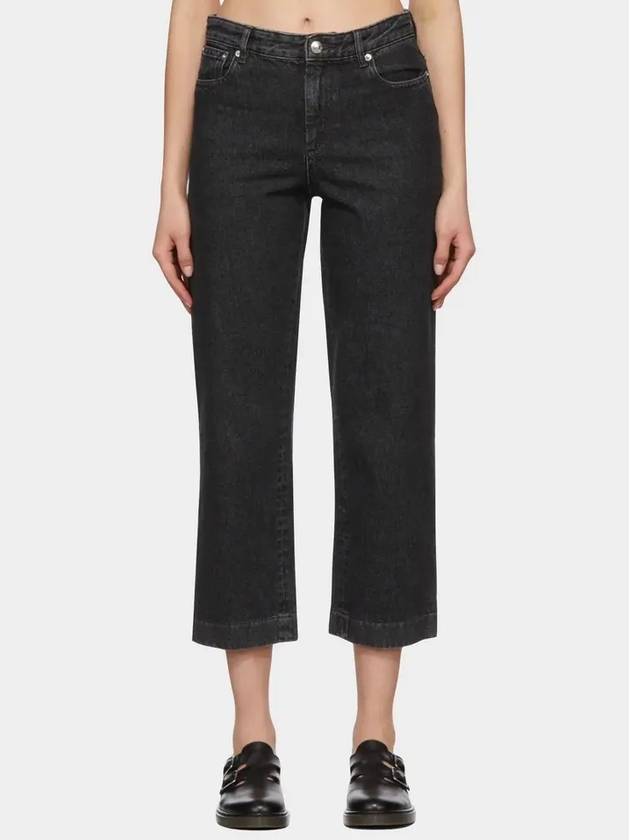 Women's Straight Jeans Black - A.P.C. - BALAAN 3