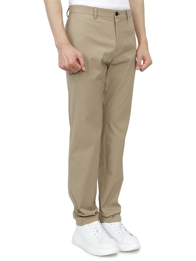 Men's Polyamide Blend Straight Pants Beige - THEORY - BALAAN 4