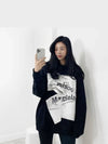 FW logo oversized sweatshirt black - MAISON MARGIELA - BALAAN 1