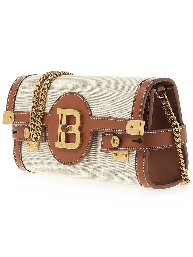 B-Buzz Canvas Leather Shoulder Bag Beige - BALMAIN - BALAAN 3