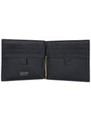 Small Grain Leather Money Clip Half Wallet Black - TOM FORD - BALAAN 5