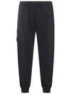 Stretch Cotton Tela Paracadute Cargo Straight Pants Black - STONE ISLAND - BALAAN 3