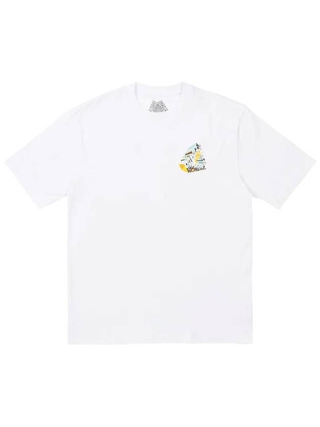 Tri-Chrome Short Sleeve T-Shirt White - PALACE - BALAAN 1